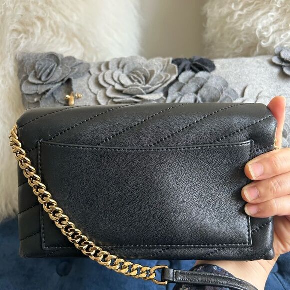 Tory Burch Kira Chevron Leather Crossbody Bag - Picture 6 of 7